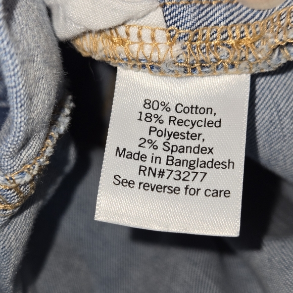 SO Distressed Jeans Overalls Shorts Girls size 16 - Picture 8 of 8